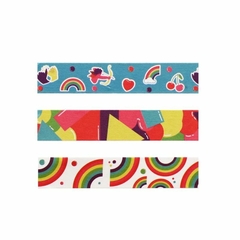 Washi Tape Love Is Love Arco Iris 15Mmx3M 3 Und Jocar Office - comprar online