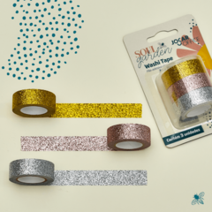 Washi Tape Soul Garden Brilho 15Mmx3M 3 Und Jocar Office - comprar online