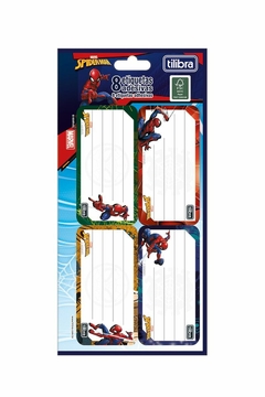 Etiqueta Escolar Adesiva Spider Man 8 UN Tilibra