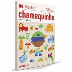 Papel sulfite Marfim A4 75g 210mmx297mm Chamequinho PT 100 FL