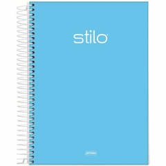 Caderno Universitário Capa Dura 10 Matérias - Azul Pastel - Stilo - Jandaia 1 Unidade