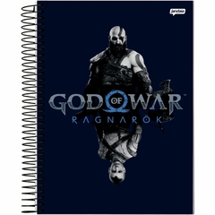 Caderno Universitário Capa Dura 15 Matérias 240 Folhas God Of War Jandaia - 1 unidade