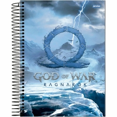 Caderno Universitário Capa Dura 15 Matérias 240 Folhas God Of War Jandaia - 1 unidade