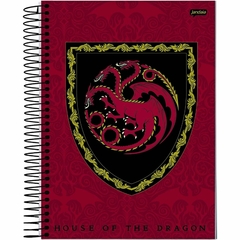 Caderno Universitário Capa Dura 1 Matéria 80 Folhas Got - House Of The Dragon - 1 unidade