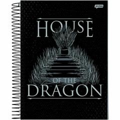 Caderno Universitário Capa Dura 1 Matéria 80 Folhas Got - House Of The Dragon - 1 unidade