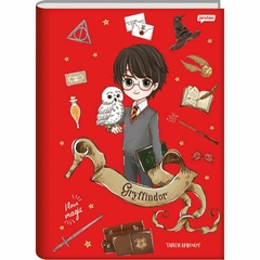 Caderno Brochurão Capa Dura 96 Folhas Harry Potter Jandaia - 1 Unidade