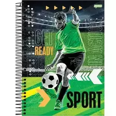 Caderno Universitário 1 Matéria Capa Dura 80 Folhas Sport - 1 unidade