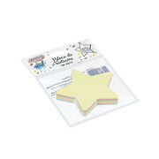 Bloco smart notes 70x70mm estrela - pastel - 100fls - 1bloco - comprar online