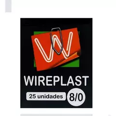 Clips Para Papel 1 caixa com 25 Unidades Wireplast -