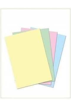 4 Cored de Papel Sulfite Chamequinho A4 75g (Amarelo, Azul, Rosa e Verde) PT 100 FL - comprar online