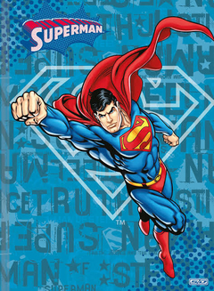 Caderno Brochura Capa Dura 1/4 SUPERMAN 48 Fls - SD - 1 Unidade