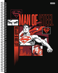 Caderno Universitário Espiral Superman- 10 matérias- 160 fls. - SD - 1 unidade