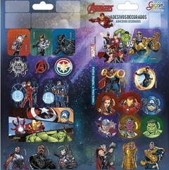 Adesivo Decorado Duplo Avengers Grafon's 1 FL Tilibra