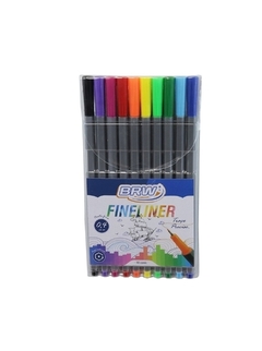 Blister c/ 10un - Canetinha hidrográfica fine liner 0.4mm - brw