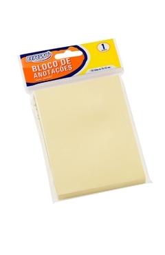 Bloco smart notes 76x102mm - amarelo pastel - 100fls - 1bloco