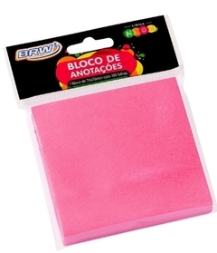 Bloco smart notes 76x76mm- rosa neon - 100fls - 1bloco