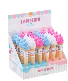 Lapiseira plástica tutti-frutti 0,7mm - 1 Unidade