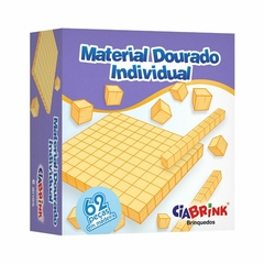 Material Dourado Madeira 62 Peças Embalagem Cartonada Ciabrink - 1 Unidade