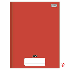 Caderno Brochurão Universitário Capa Dura (96 Folhas) D+ Liso - 01 UN -Tilibra - Vermelho