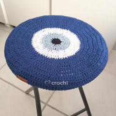 Capinha Banqueta 28cm - Olho Grego Azul Tradicional - Em Pronta Entrega