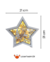 Adorno Navideño Estrella Calada Con Luz En Mdf De 3mm - comprar online