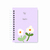 Planner Datado Lilás Flor 2025