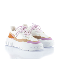 Sneaker Flatform em Branco, Hortência, Bege e Canela. - comprar online