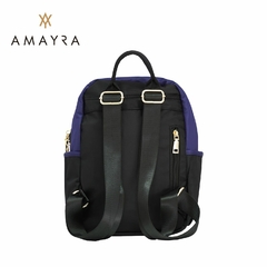 MOCHILA AMAYRA NEGRA C/ VIOLETA - comprar online