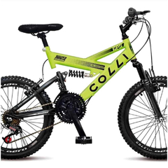 Bicicleta Aro 20 Colli Gps Dp. Susp 310/13 36r 21m Amarelo - comprar online