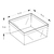 20 caixinhas em pet cristal 15x15x6cm - Megabox 7 na internet