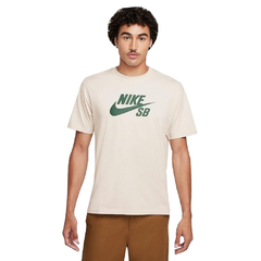 Camiseta Nike SB Branco Off e Verde