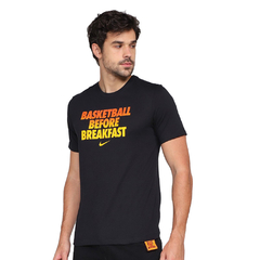 Camiseta Nike Basketball BreakFast Preta