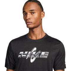 Camiseta Nike Dri-Fit Swoosh Preta na internet