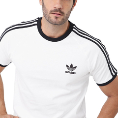 Camiseta Adidas Stripes Branca