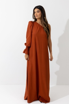 VESTIDO VERSALHES COGNAC - comprar online