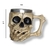 Caneca Resina Caveira Muda 3D