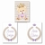 Kit com 3 Quadrinhos Decorativos - Tema Ursinha Princesa para Irmãs - Lilás Mimos e Personalizados: Quadrinhos Decorativos para Quarto de Bebê