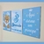 Imagem do Kit com 3 Plaquinhas Decorativas em MDF - Ursinho Príncipe Azul Claro