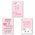 Kit com 3 Quadros Decorativos - Nuvem chuva de amor - Lilás Mimos e Personalizados: Quadrinhos Decorativos para Quarto de Bebê