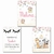 Kit com 3 Quadrinhos Decorativos - Tema Safari para Menina em MDF - loja online