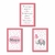 Kit com 3 Quadrinhos Decorativos - Tema Elefante para Menina - comprar online