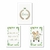 Kit com 3 Quadrinhos Decorativos - Tema Safari para Menino em MDF - comprar online