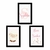 Kit com 3 Quadrinhos Decorativos Personalizados em MDF - Tema Ovelhinha - Lilás Mimos e Personalizados: Quadrinhos Decorativos para Quarto de Bebê