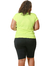 T-Shirt Gola V Plus Size - Verde Fluorescente na internet