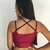 Top Cropped Gota Trespassada - Ikat Vinho na internet