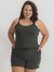 Conjunto Moletinho Verde Plus Size - Shorts e Regata