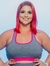 Top Fitness Powerful Plus Size - Cinza e Rosa