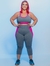 Top Fitness Powerful Plus Size - Cinza e Rosa - comprar online