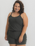 Conjunto Moletinho Verde Plus Size - Shorts e Regata - CorpusFit Moda Fitness, Praia e Casual