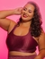 Top Fitness Powerful Plus Size- Ikat Rosa Matte na internet